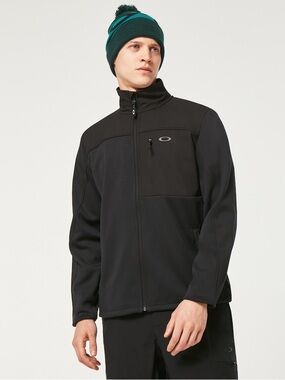 Oakley Whistler RC Sweatshirt Full Zip Jacket Black XXL Fleece Performance